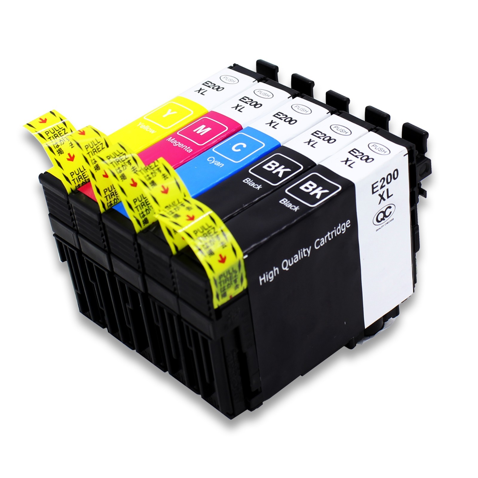 5PK T200XL ink For Epson XP200 XP300 XP310 XP400 XP410 WF2520 WF2530 WF2540