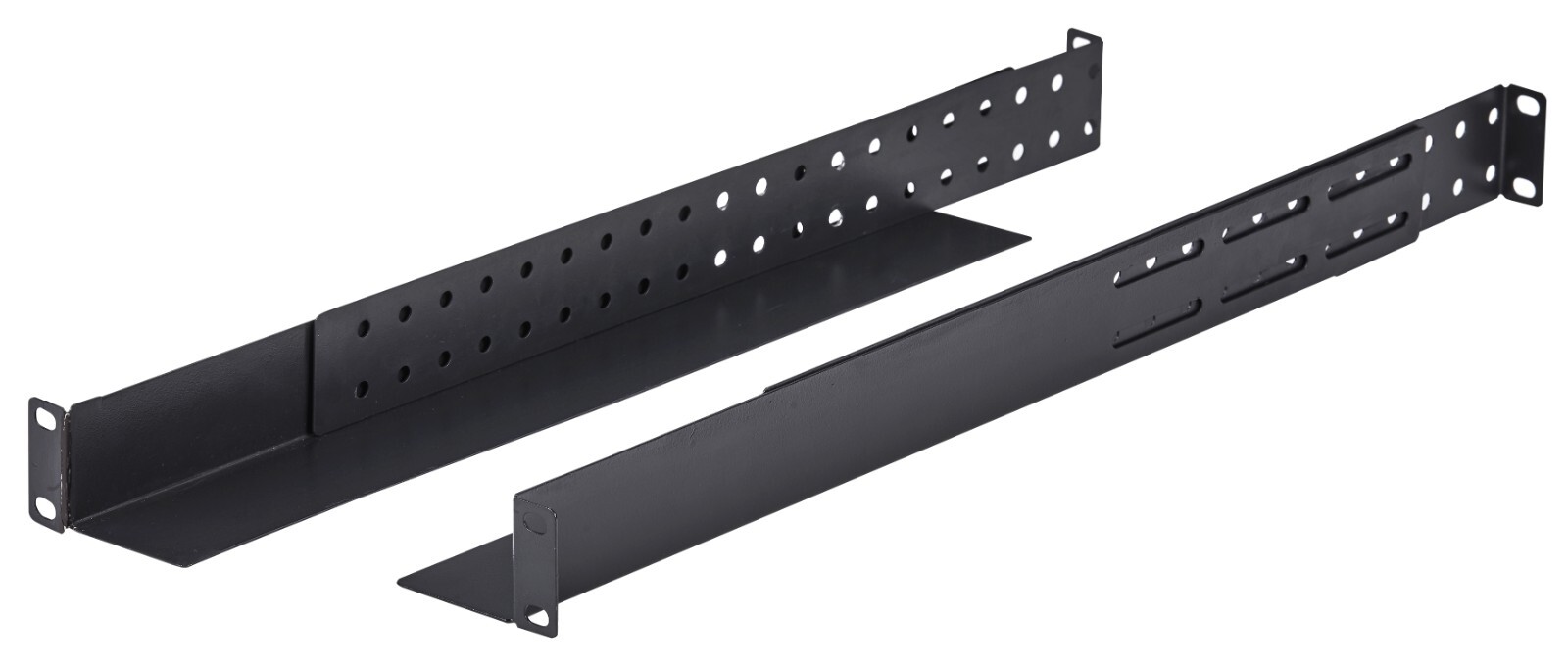 1U 4-Post Adjustable Rack Mount Server Shelf Rails - Audio/Network/IT Equipment