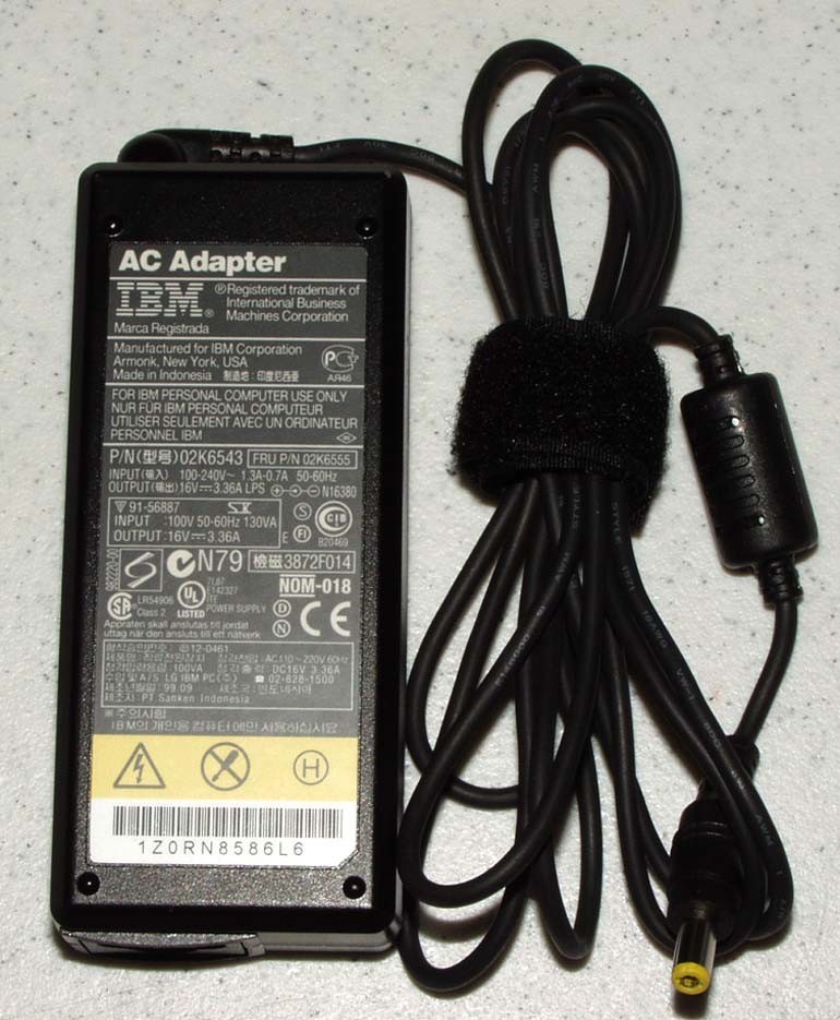  OEM IBM AC Adapter 02K6543,  02K6555