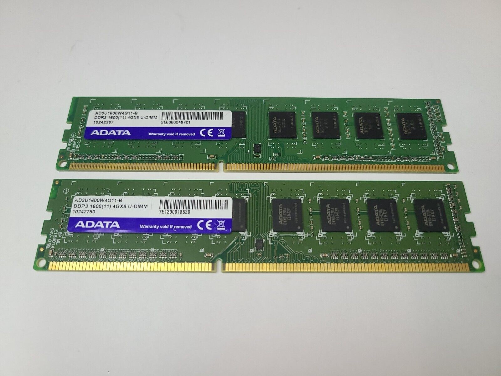 ADATA 8GB (2x4GB) DDR3 1600MHz PC3-12800 Desktop Ram | AD3U1600W4G11-B  US Stock