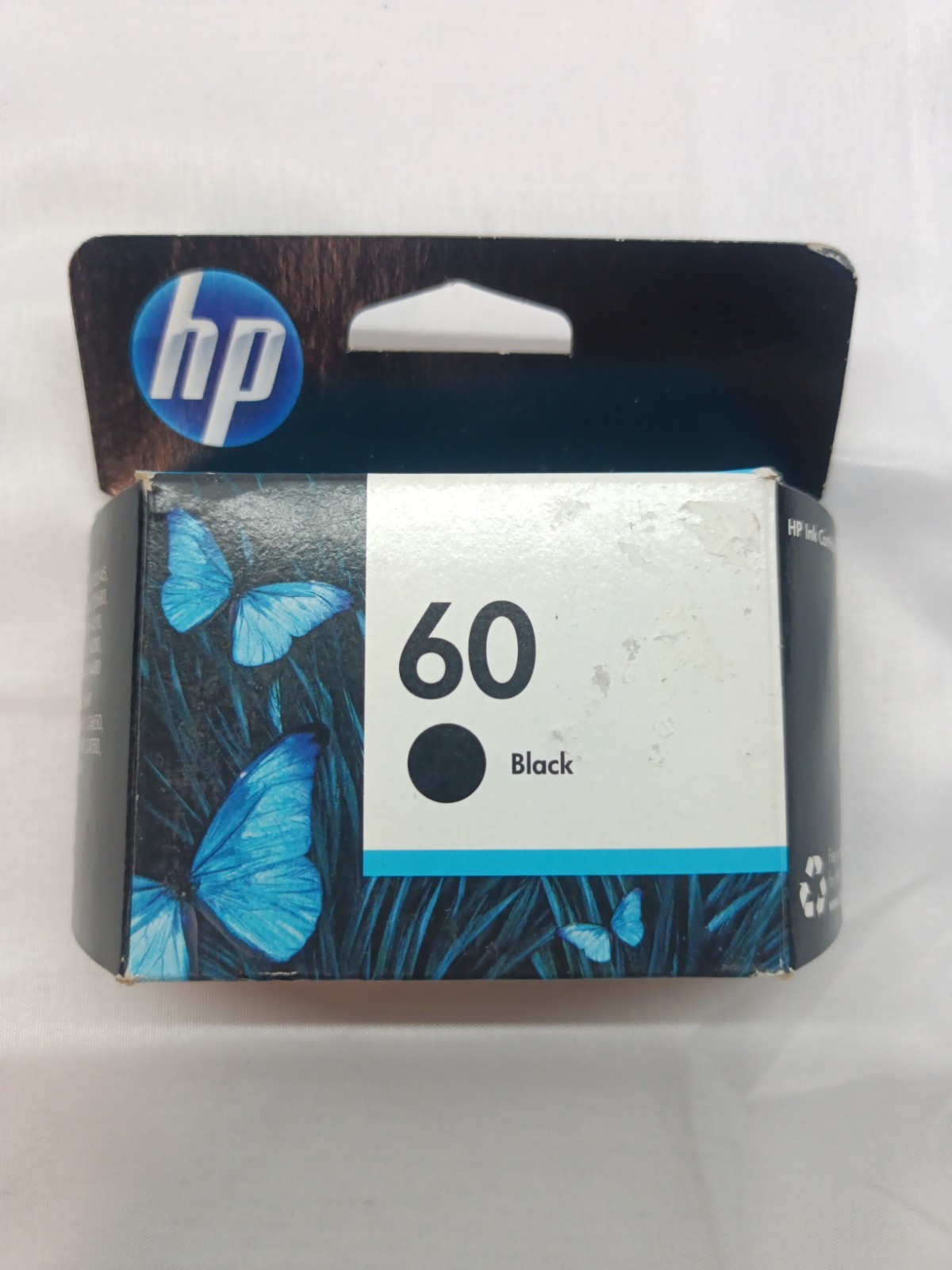 HP 60 Black Cartridge Genuine OEM Expired 02/2012 NOS