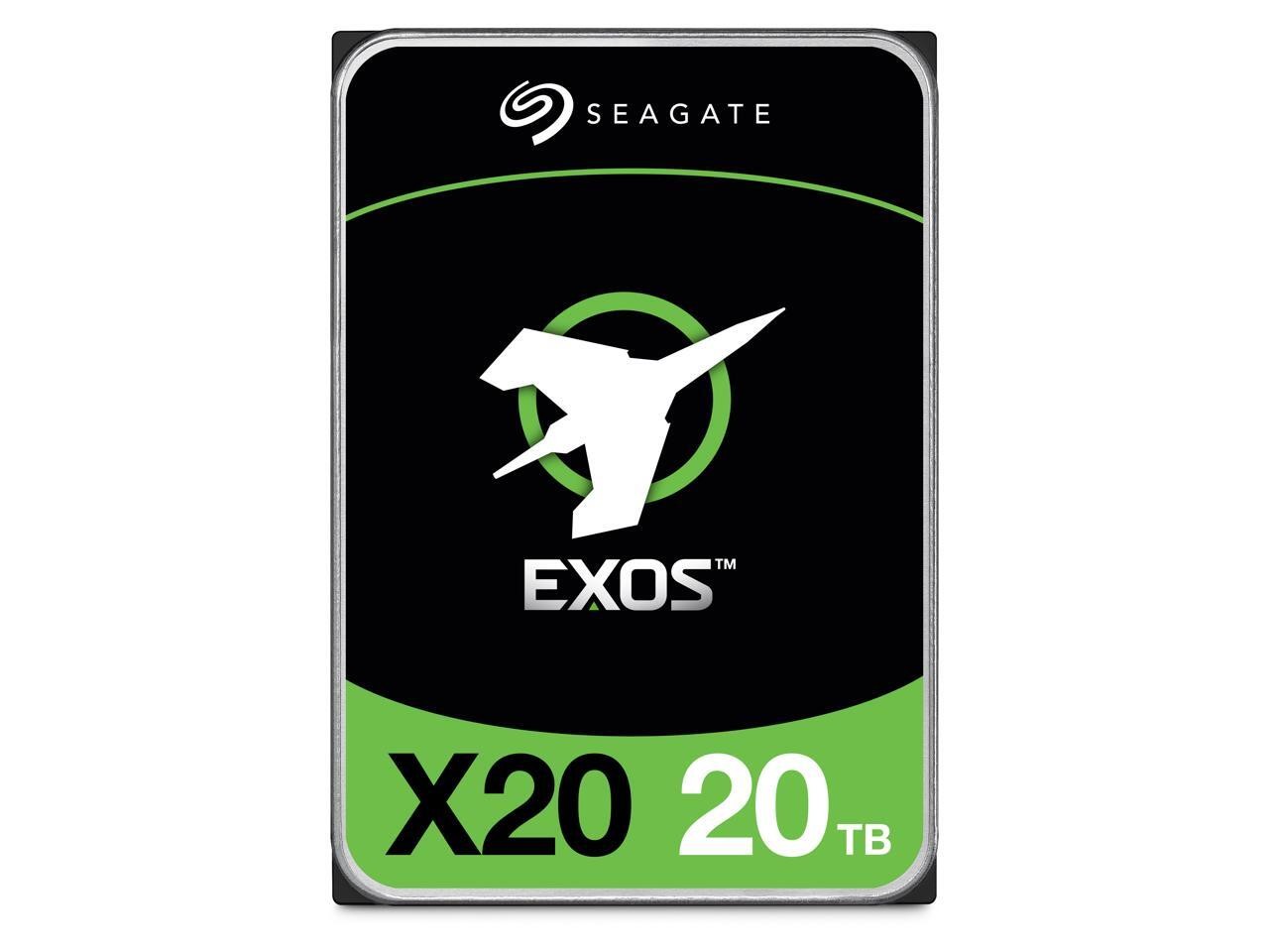 Seagate Exos X20 ST20000NM007D 20TB 7200 RPM 256MB Cache 3.5" Internal Hard Driv