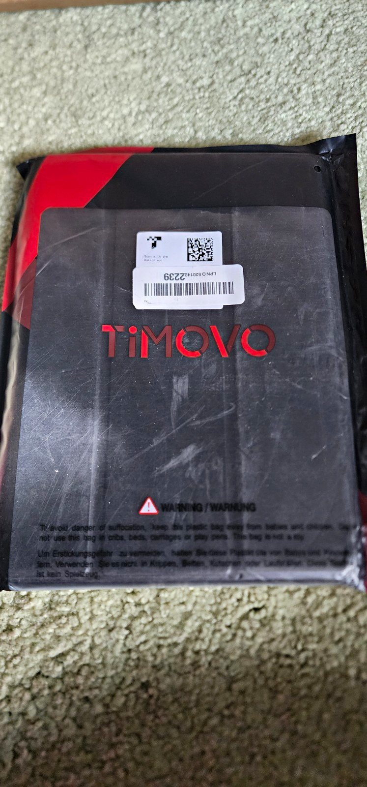 TiMOVO Impact Resistant Tablet Case Cover, Black/Red, Universal Fit