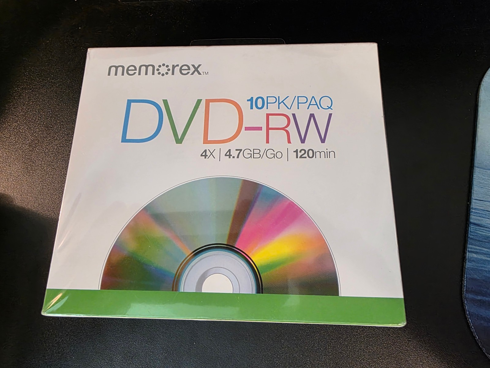 Memorex DVD-RW Rewritable DVD 10 Pack 4.7GB 4X 120 Min NEW