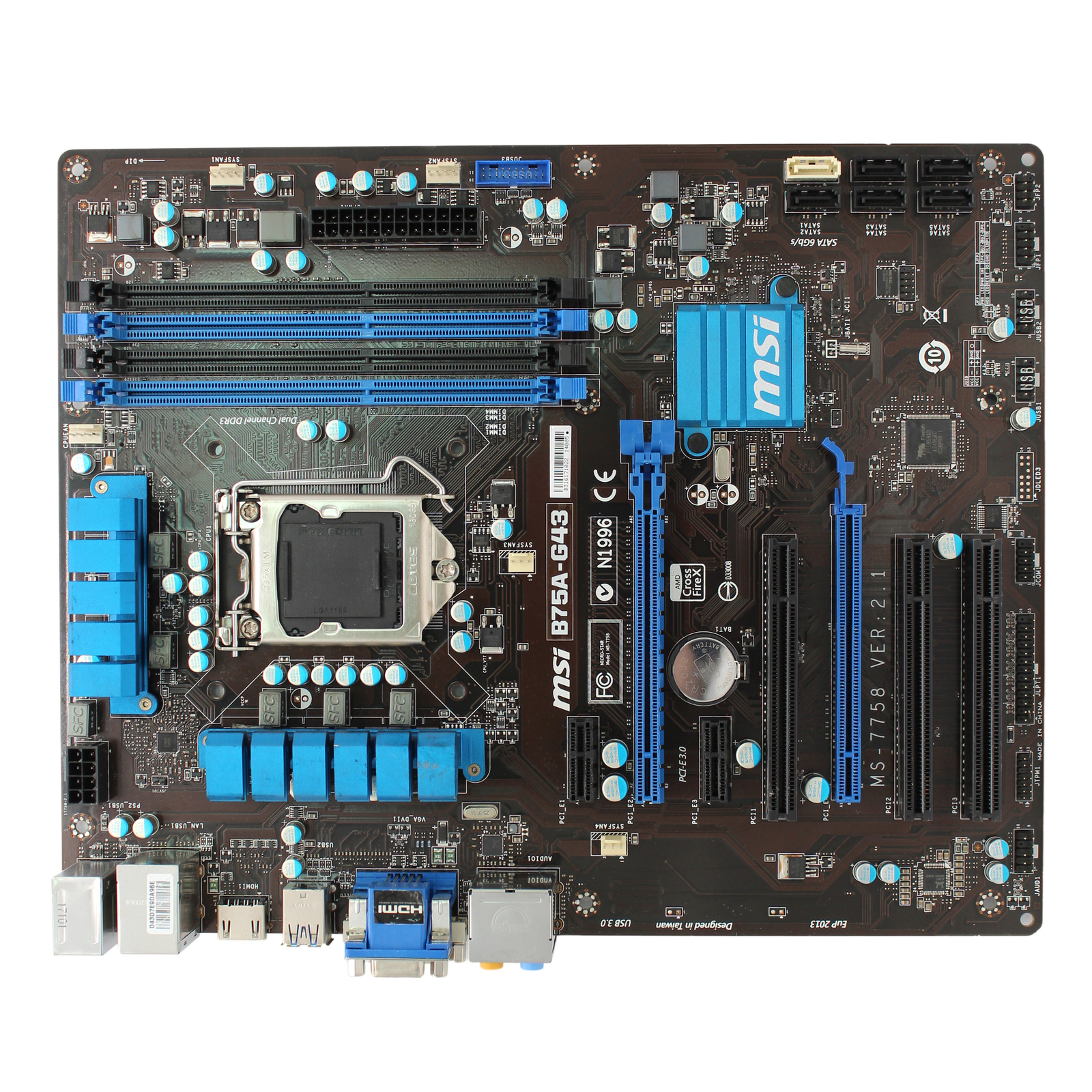 FOR MSI B75A-G43 Motherboard DDR3 32GB 1155-PIN 100% Tested