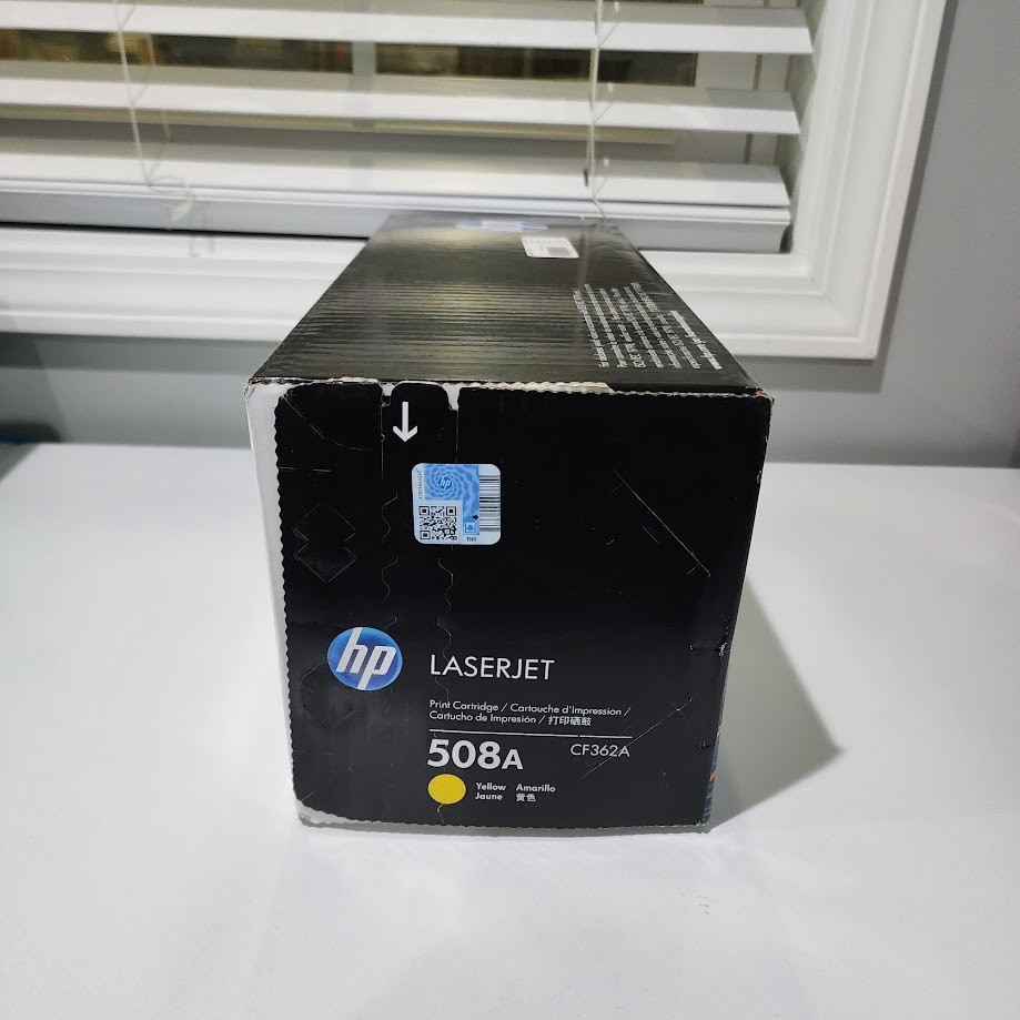 Genuine HP 508A Yellow CF362A Toner Cartridge OEM Factory Sealed