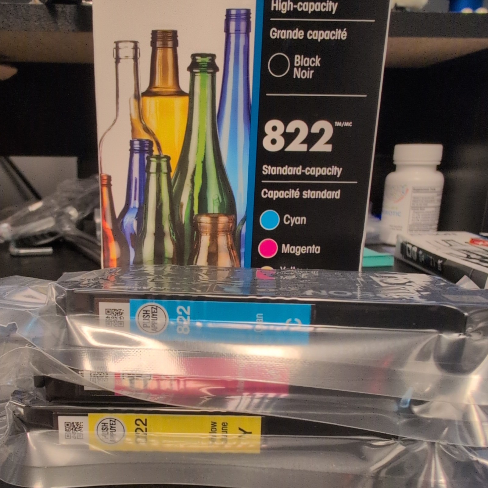 Epson - T822 3-Pack Standard Capacity Colors