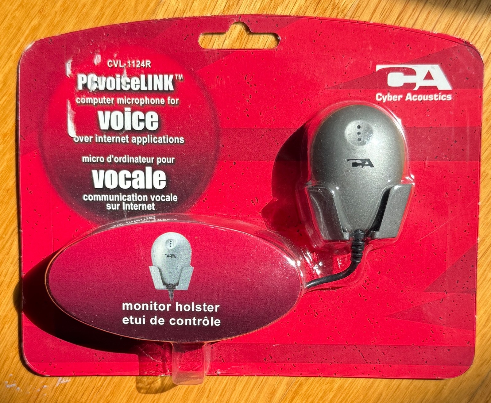 Brand New Cyber Acoustics CVL-1124R Lapel Cable Consumer Microphone PCVoiceLINK
