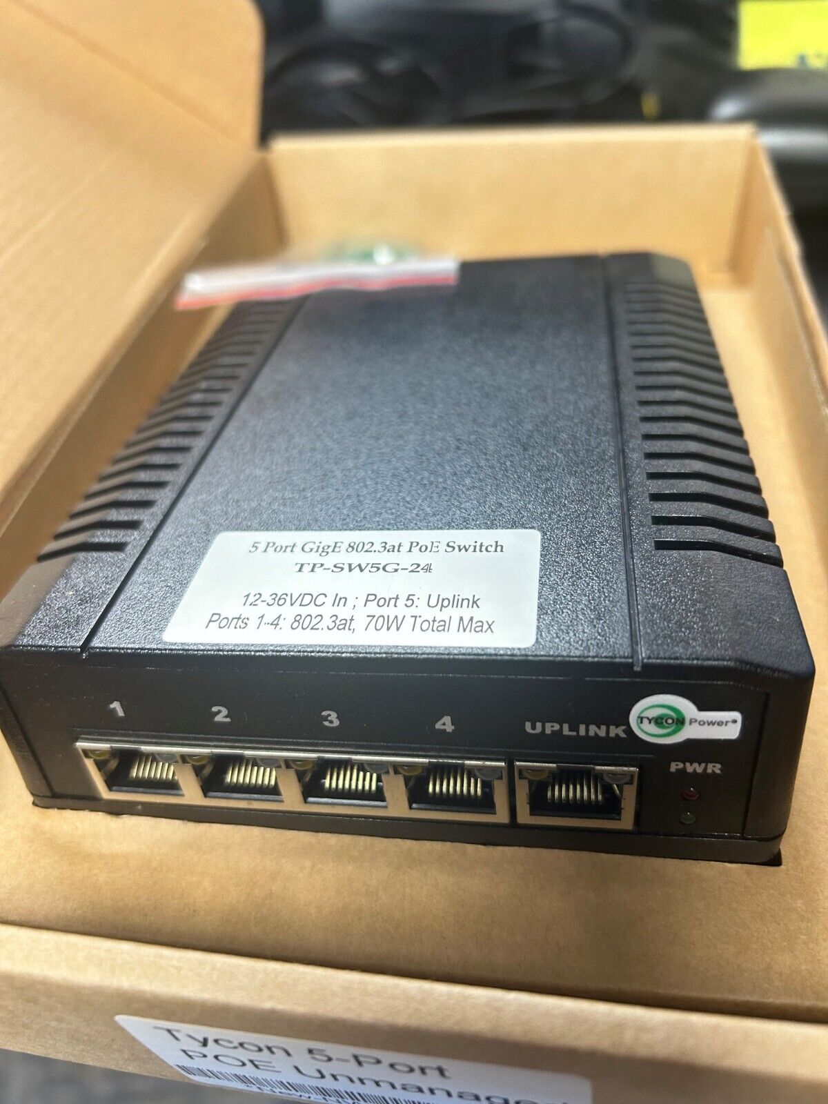 Tycon 5-port POE Unmanaged TP-SW5G-24