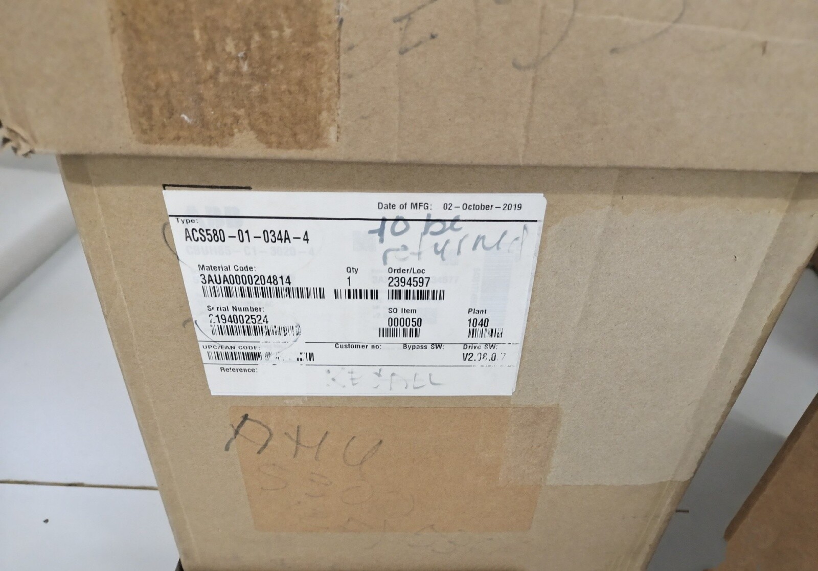 ACS580-01-034A-4 1pc new ABB Inverter ACS580-01-034A-4