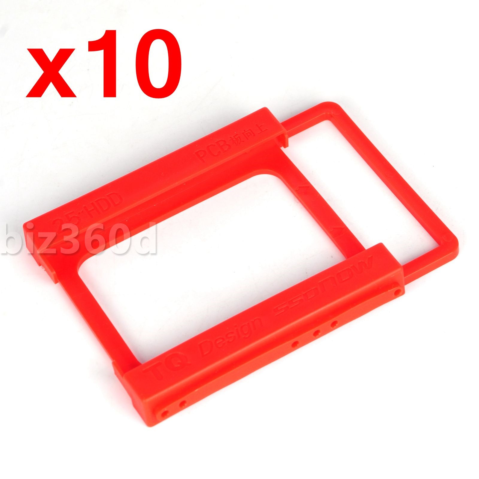 10PCS 2.5 to 3.5 Adapter Bracket SSD HDD Notebook Mounting Tray Caddy Bay Post