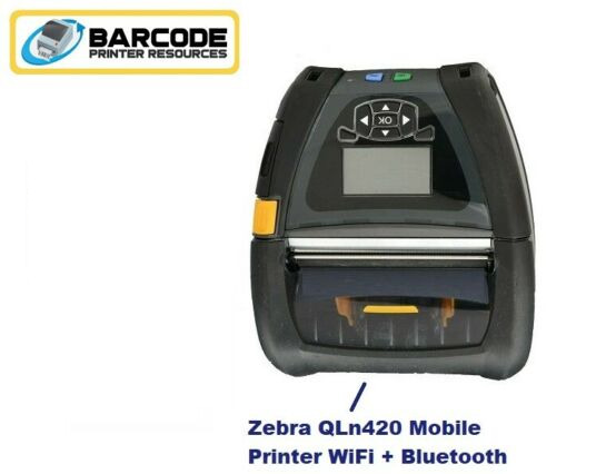 Zebra QLn420 Mobile Label Receipt Printer, WiFi, Bluetooth QN4-AUNA0E00-00