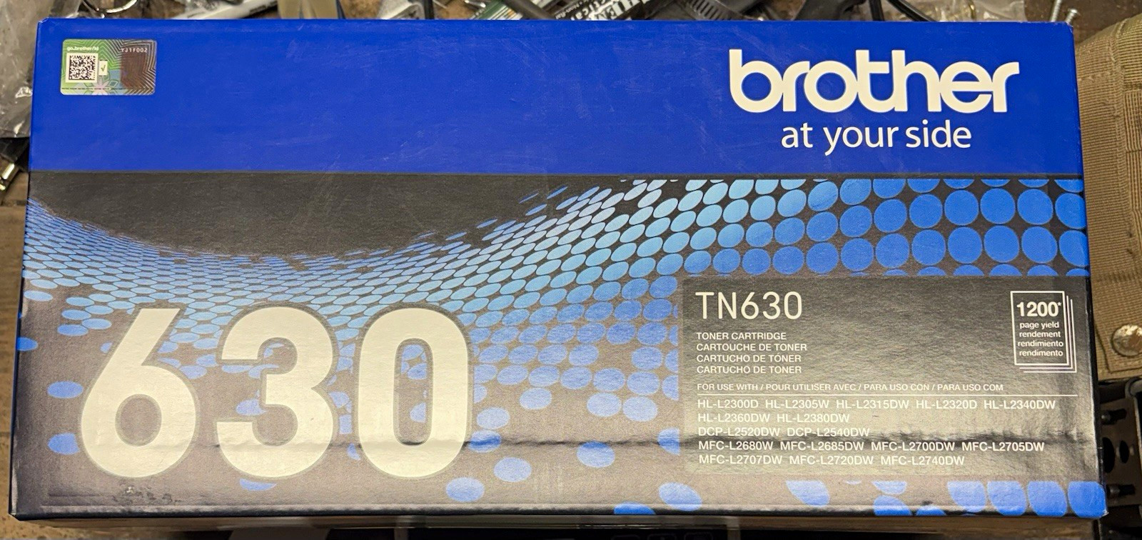 Brother TN630 Genuine OEM Original Black Laser Toner for HL-L2300D