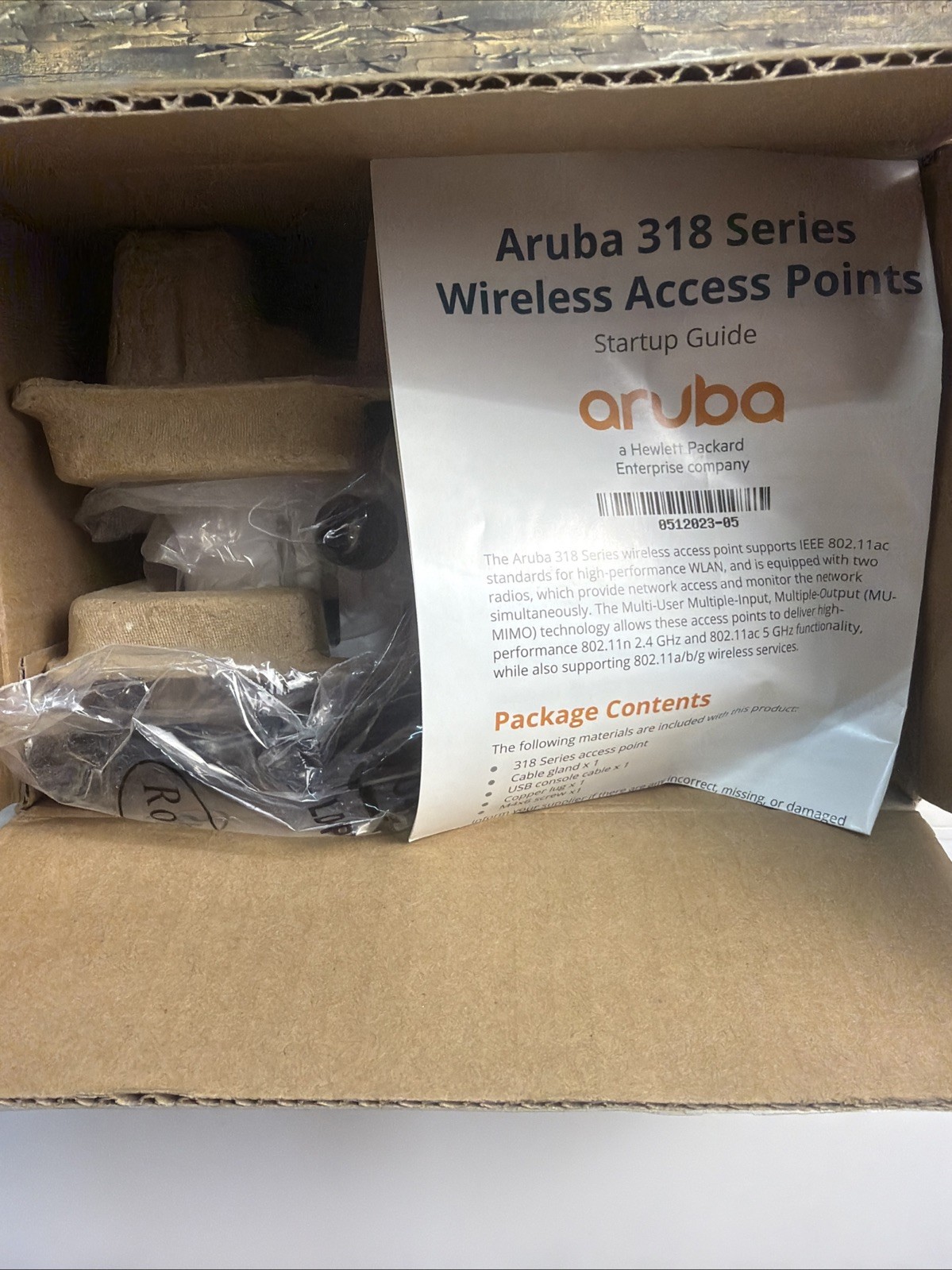 Aruba AP-318 (JZ153A) Indoor Hardened Wireless Access Point 802.11ac PoE