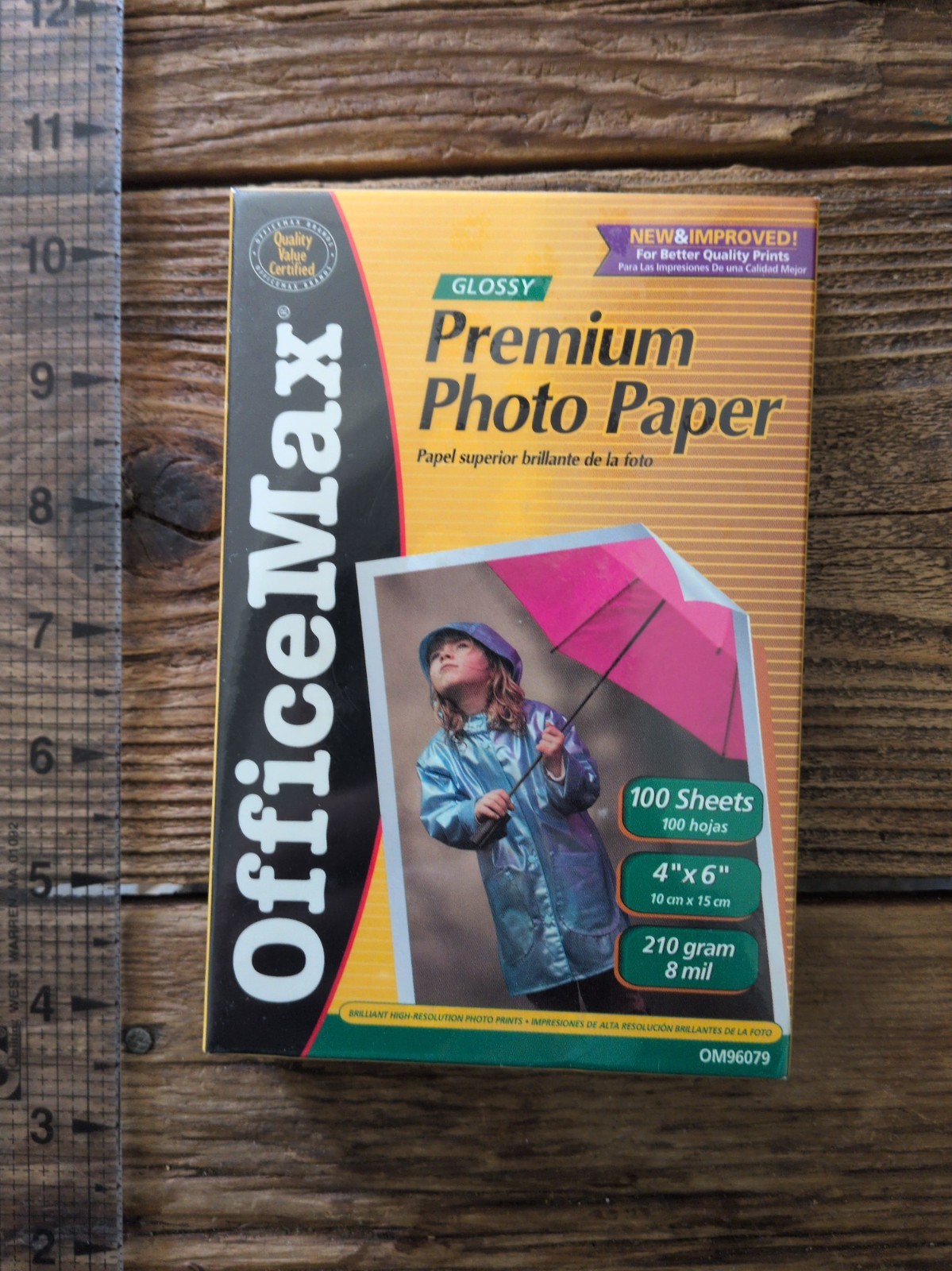 Glossy Premium Photo Paper OfficeMax (100 - 4"x6" sheets)