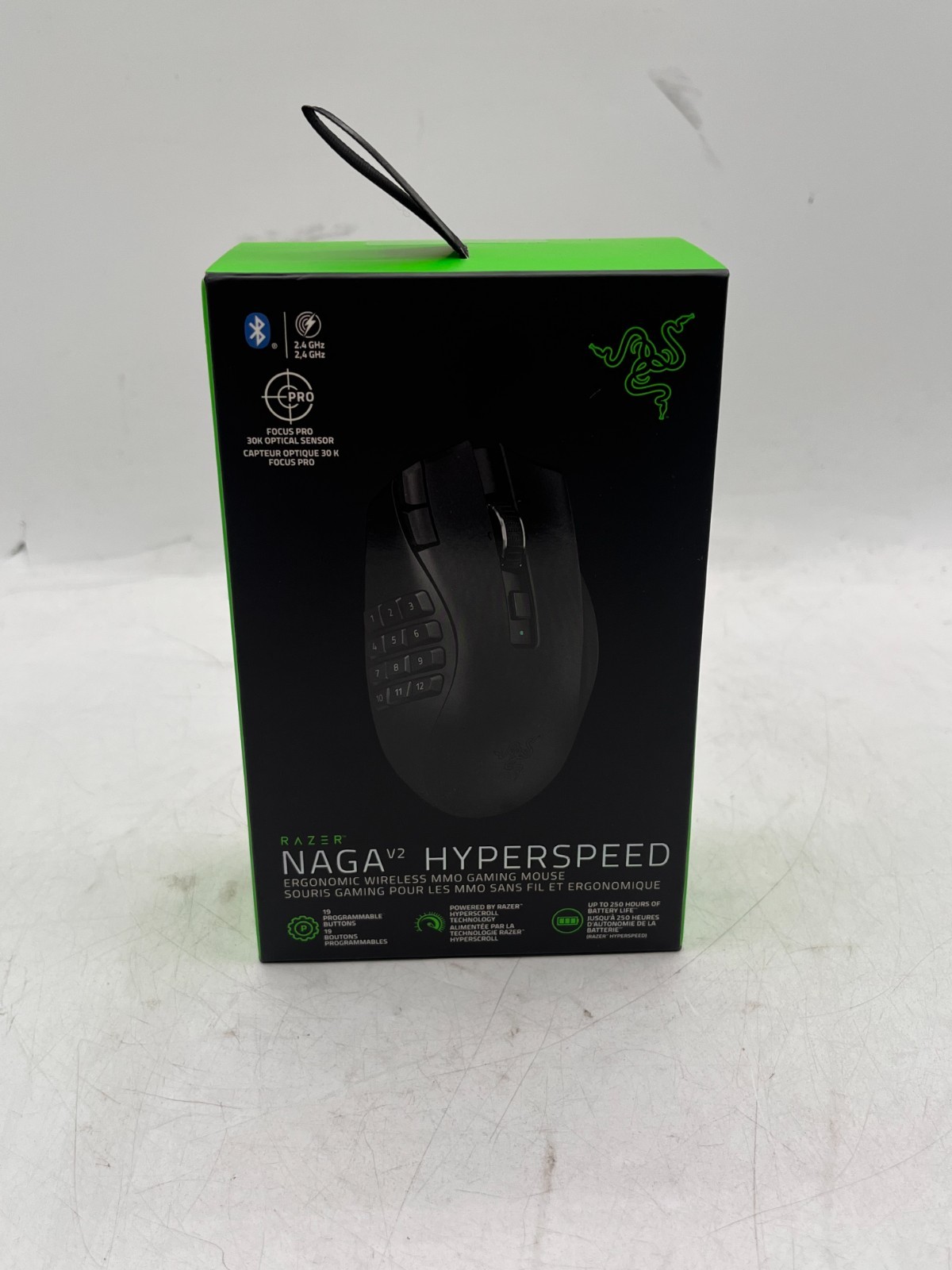 Razer Naga V2 Hyperspeed Wireless Gaming Mouse Black 