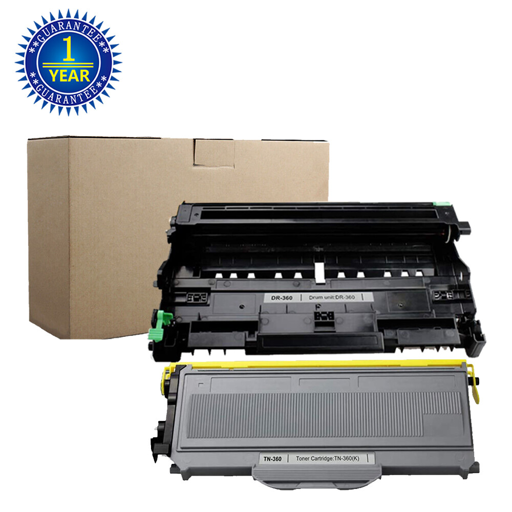 TN360 Toner Cartridge+DR360 Drum For Brother HL-2140 HL-2170W MFC-7340 MFC-7840W