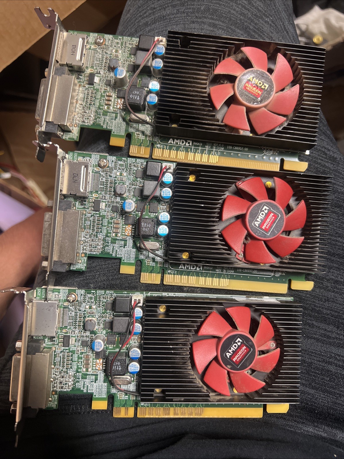lot of 3 AMD Radeon R5 430 2GB GDDR5 Graphics Card MS-V337 109-C86957-00 DVI