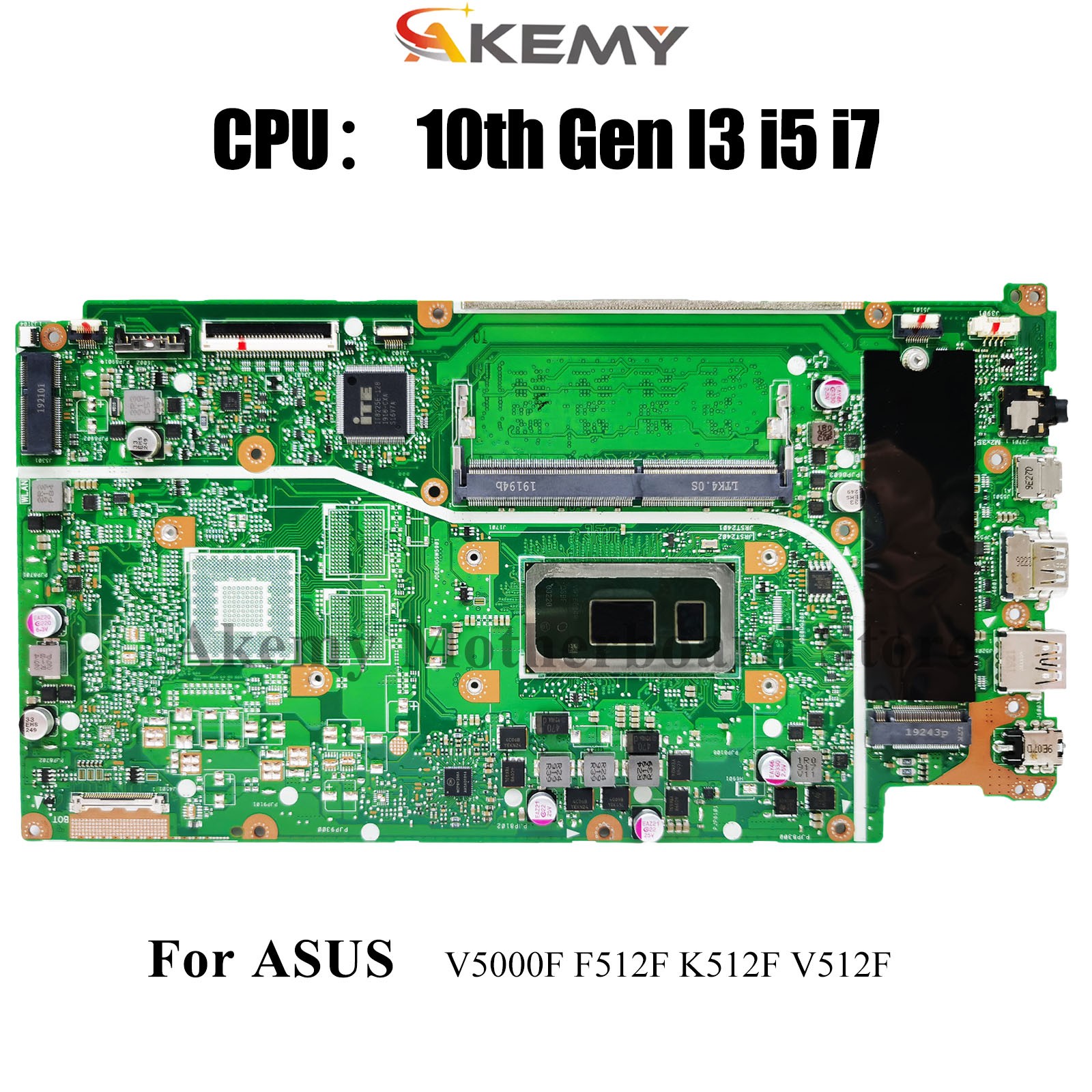 X512FA Motherboard For ASUS X512FJ X512FL X512FF X512FB V5000F Mainboard W/CPU