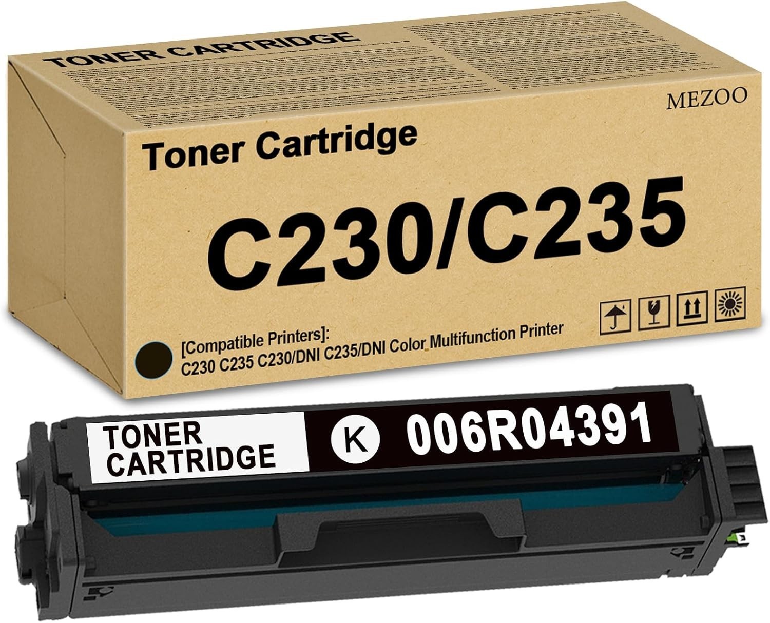 High-Yield Toner Cartridge For Xerox C230/C235 - Black for Xerox 006R04391