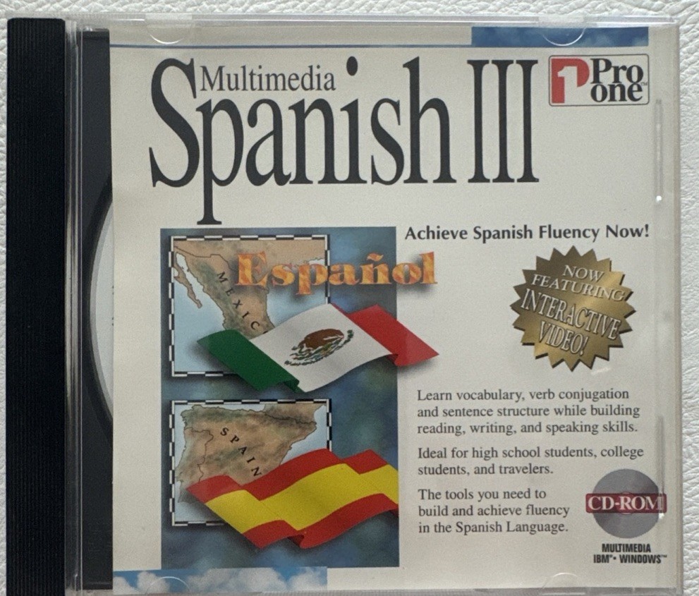 Multimedia Spanish III - 1 Cd-Rom - Pro One - 