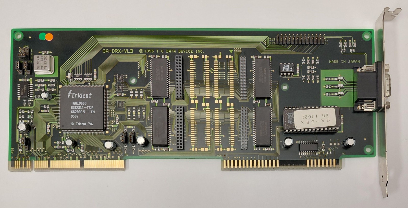 I/O DATA GA-DRX VLB Graphics Card (Trident TGUI9660, 2MB, Retro, 1995)