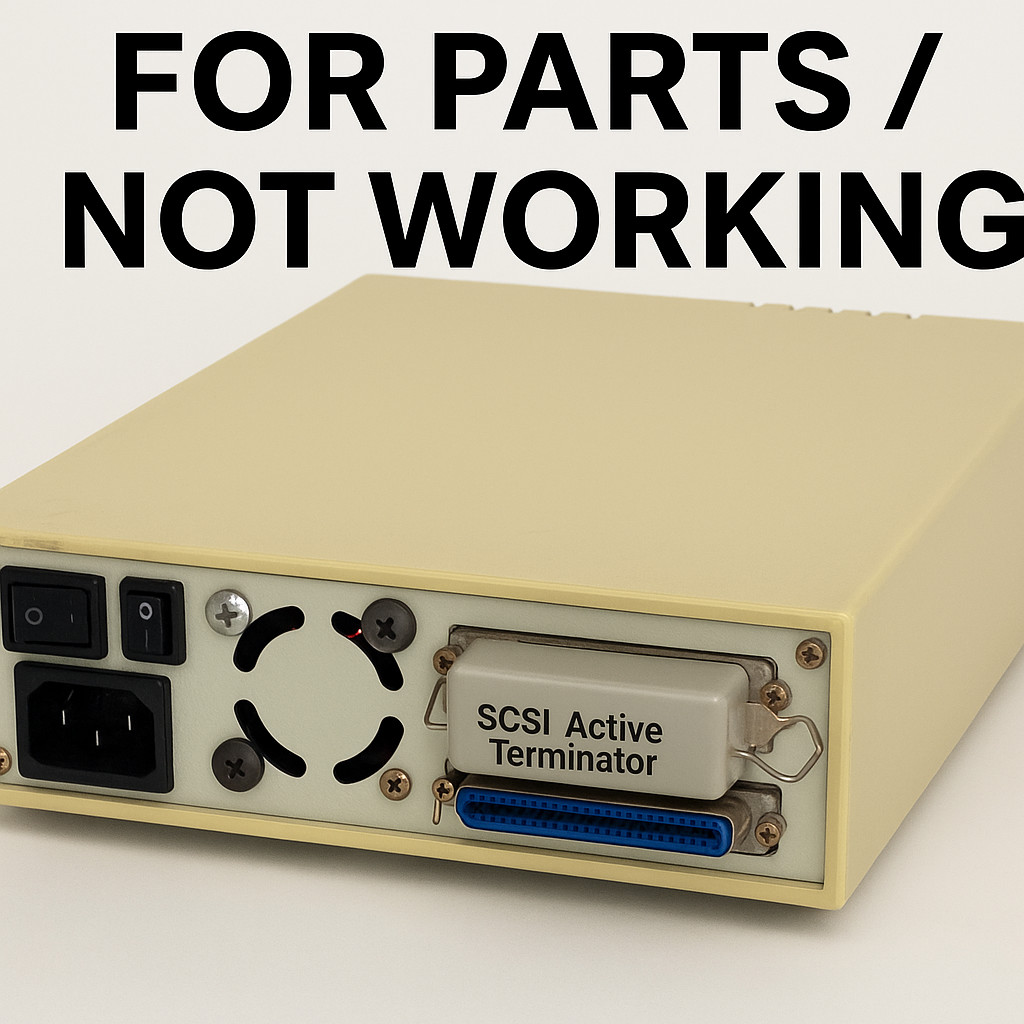 Vintage IBM External SCSI Hard Drive Enclosure with 1080MB HDD + Active Terminat