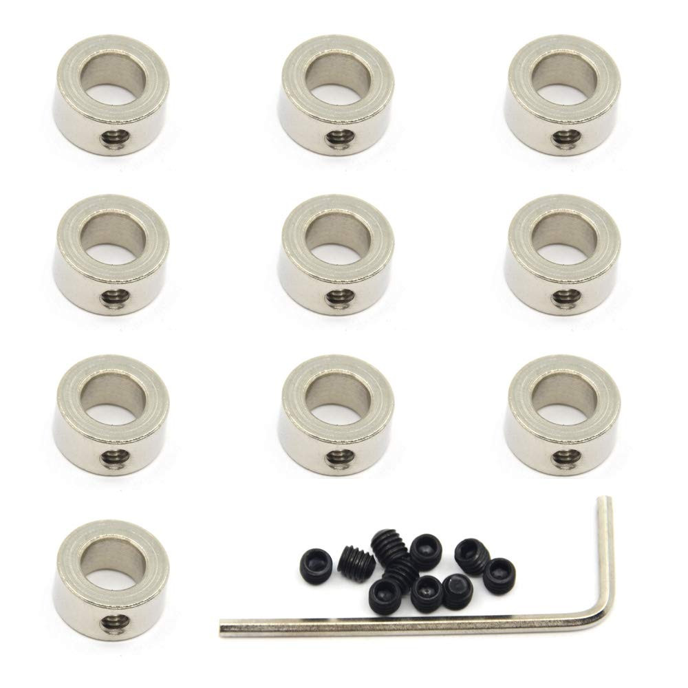 10 Pcs/Pack 8Mm Shaft Lock Collar T8 Lead Screw Lock Ring Stainless Steel