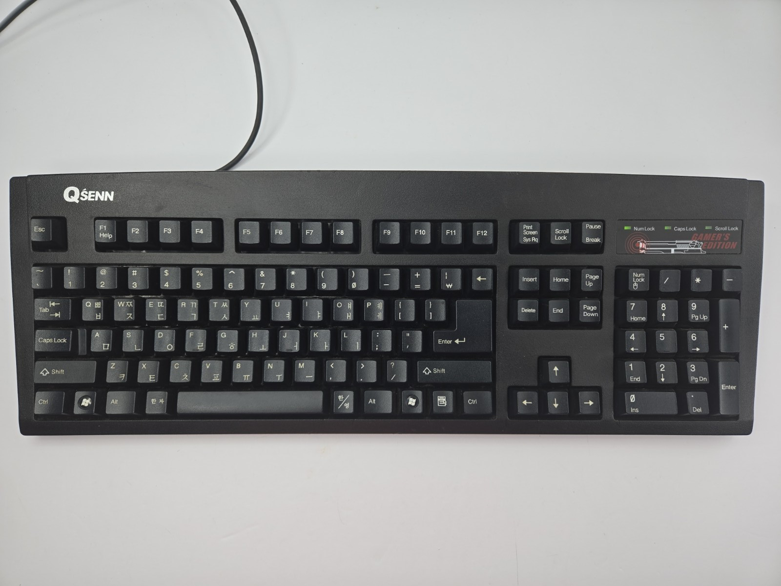 QSENN SEM-DT35 Gaming Keyboard PS/2 EN/KR Gamer’s Edition Tested Working