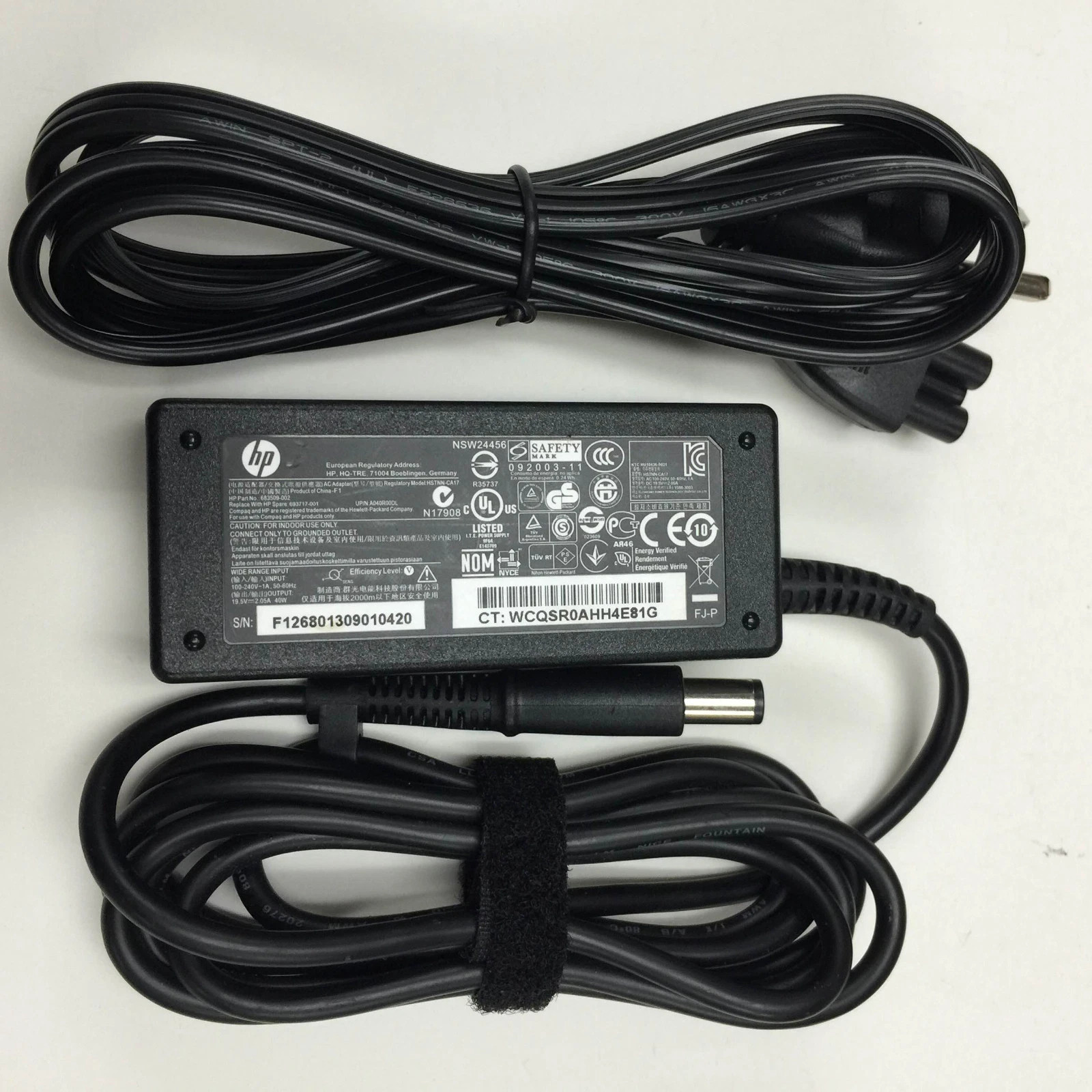 NEW Genuine HP 19.5V 2.05A 40W AC Power Adapter 693717-001 613151-001 608423