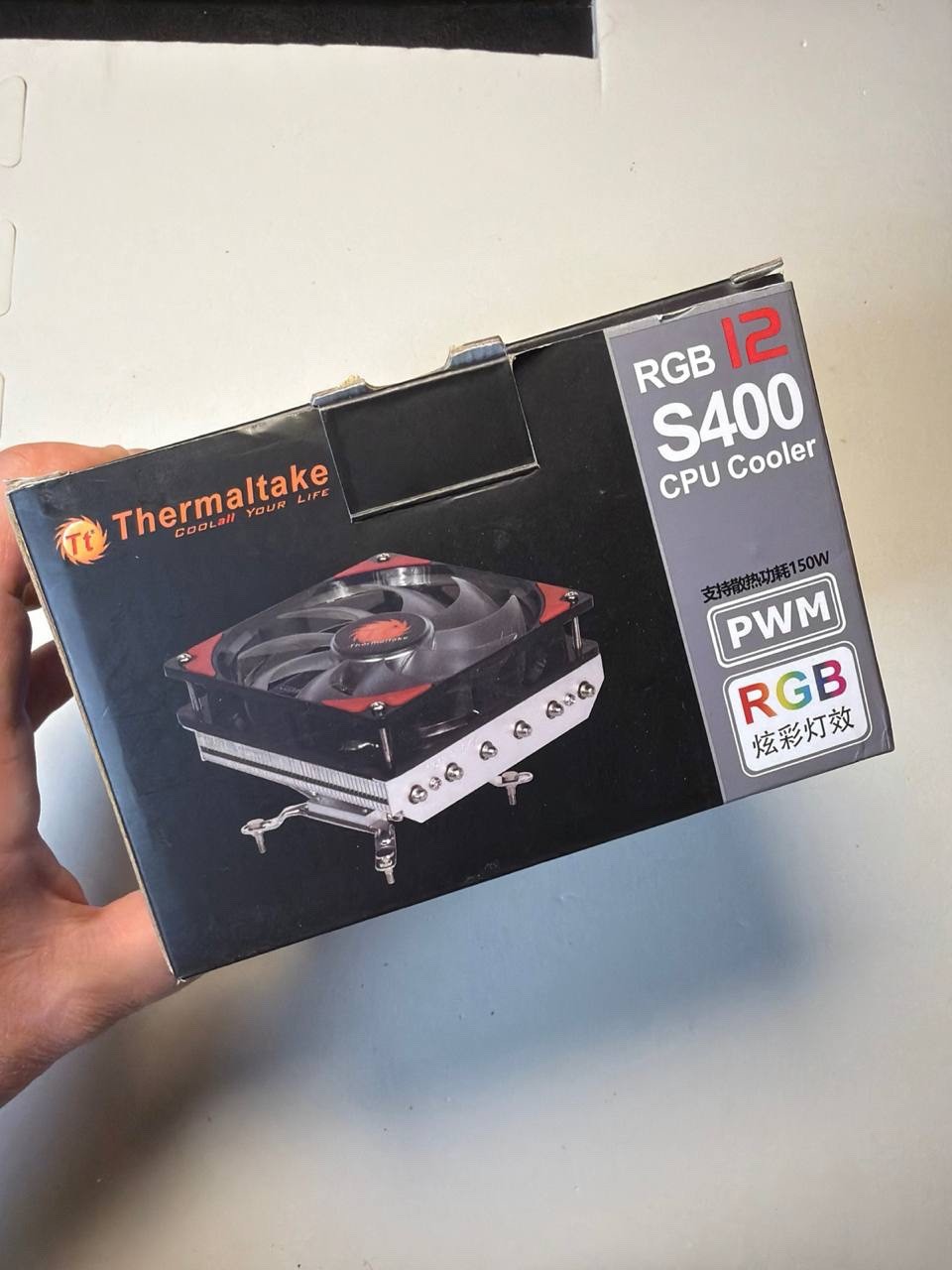 🎮 Thermaltake RGB S400 120mm PWM CPU Air Cooler - RGB Lighting NEW SEALED ✨