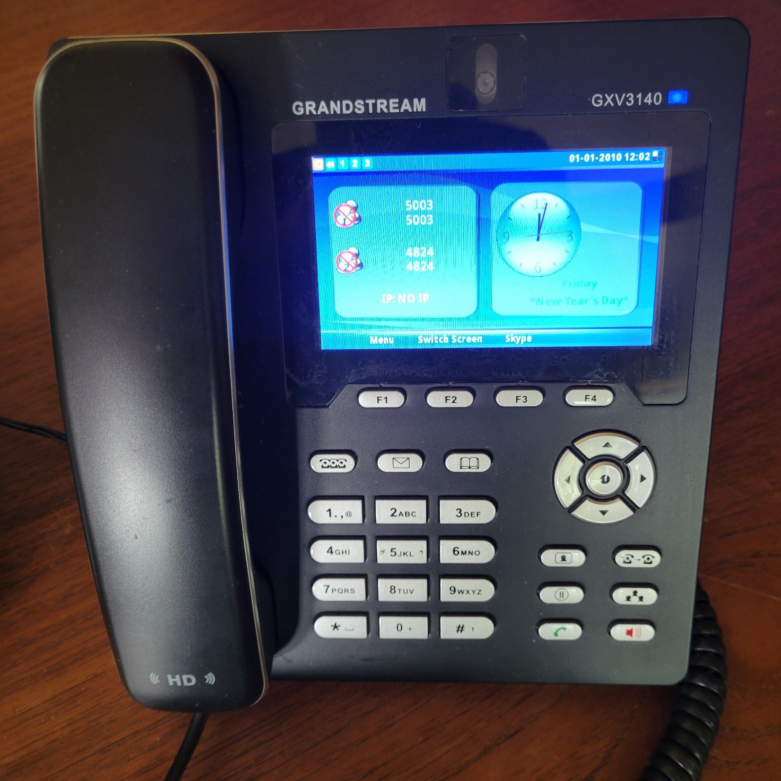 Grandstream GXV3140 Color Display Multimedia  IP Phone  with power supply