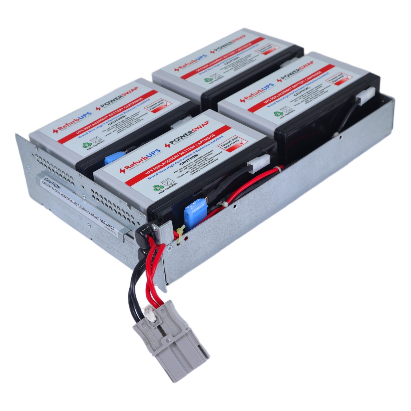 APC RBC132 SMT1000RM2U Battery Cartridge With New Batteries - Hot SWAP Ready