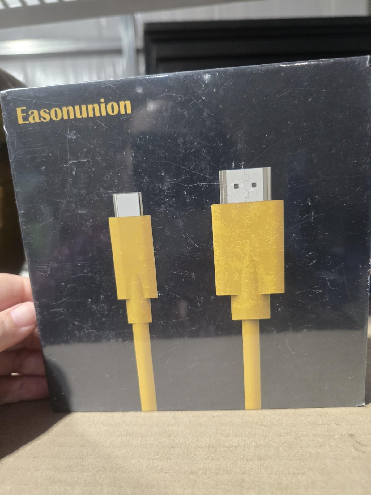 Easonunion USB Type-C to HDMI Cable 2M Yellow 4K60Hz 2K144Hz 1080P165Hz