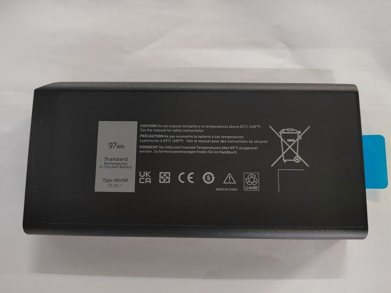 ✅97Wh X8VWF Battery For Dell Latitude 14 Rugged 5404 5414 E5404 CJ2K1 7404  7414