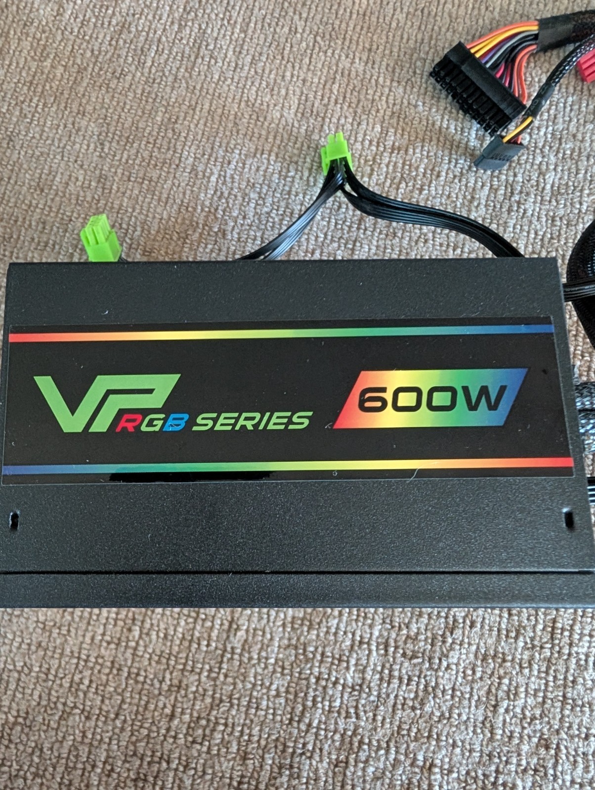 GAMEMAX VP RGB 600W Modular ATX Gaming Power Supply 80+ Bronze, Black