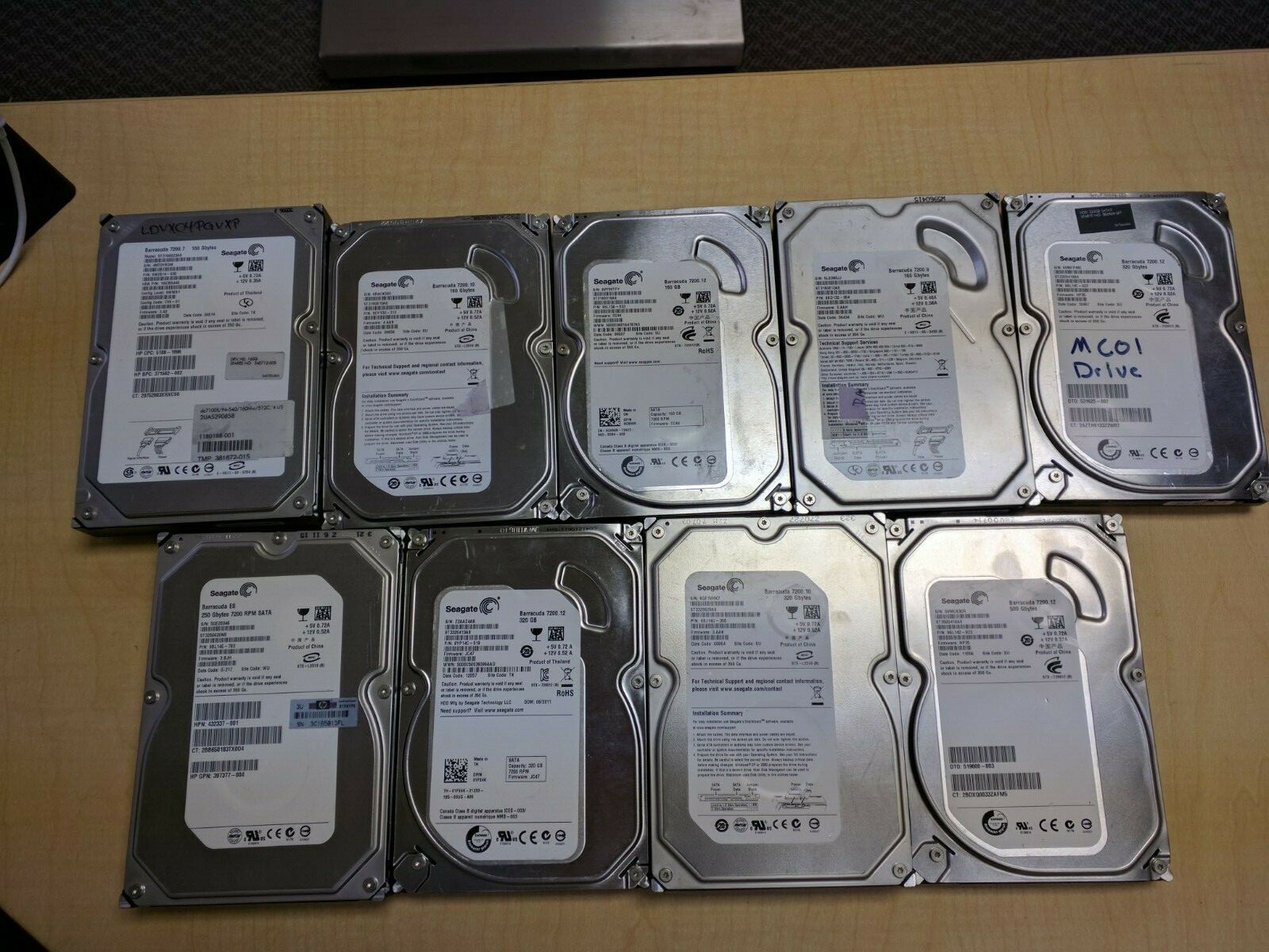 Lot SEAGATE BARRACUDA 160GB/250GB/320GB/500GB SATA 3.5" Hard Drives HDD