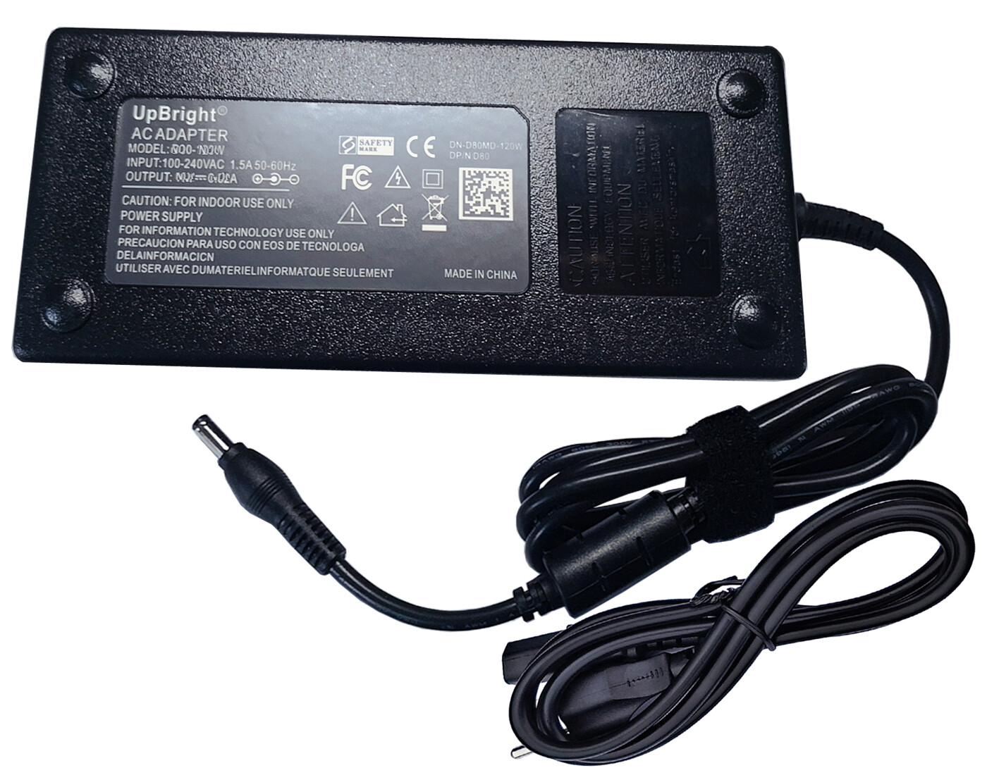 AC Adapter For Plugable TBT4-UDZ TBT3 UD-ULTC4K UD-CAM Docking Station Monitor