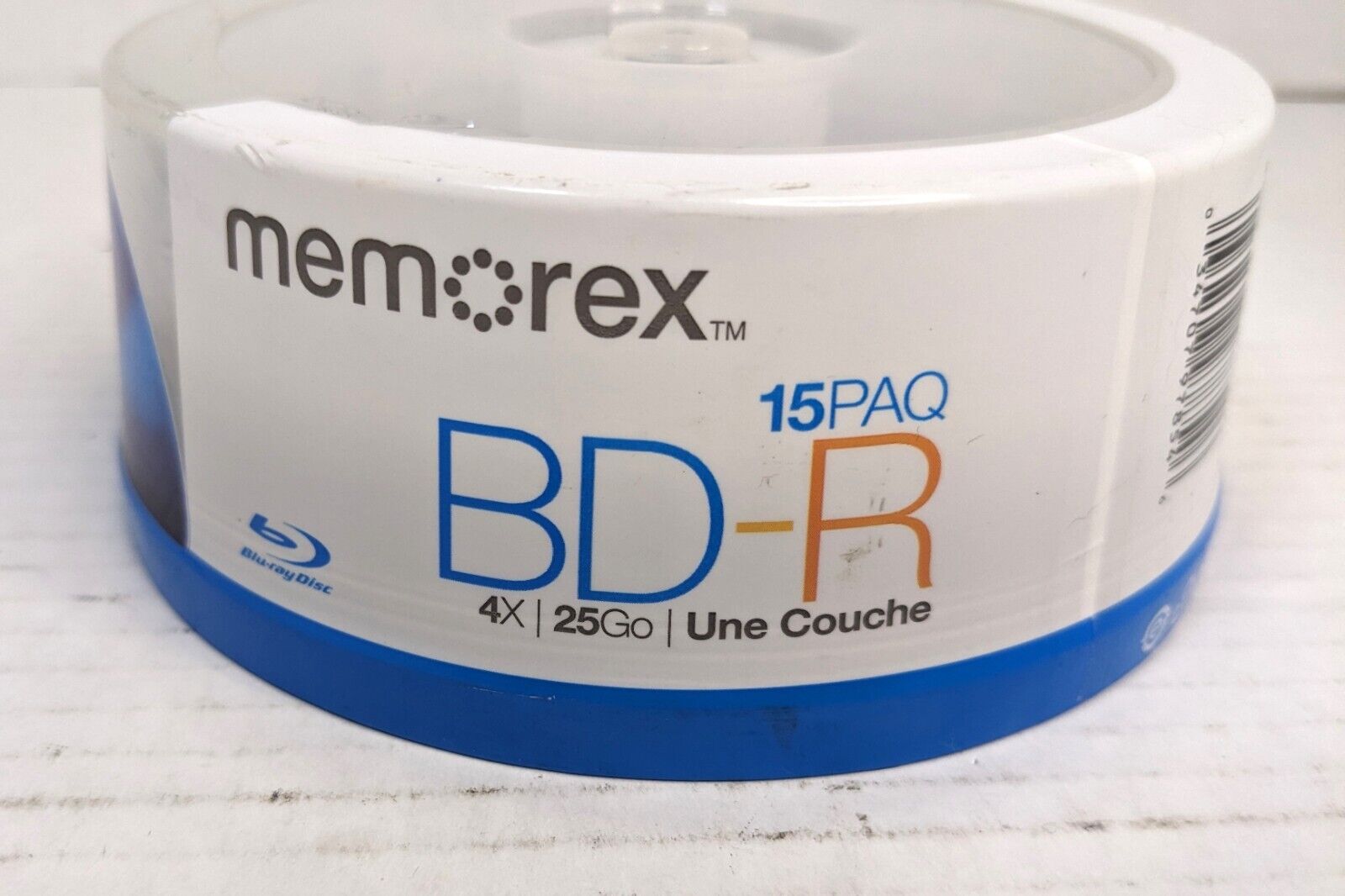 New Sealed Memorex Blu-Ray BD-R 4 x 25GB  (15 PAQ) Single Layer Disks