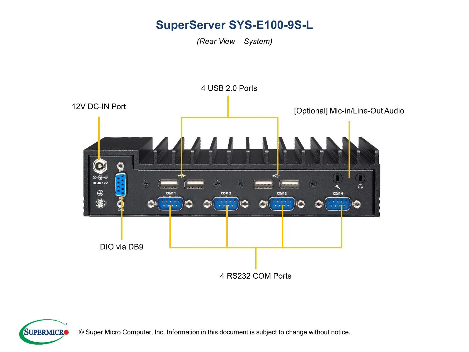 ✅*Authorized Partner*Supermicro SuperServer SYS-E100-9S-L W/ (X11SSN-L-WOHS)