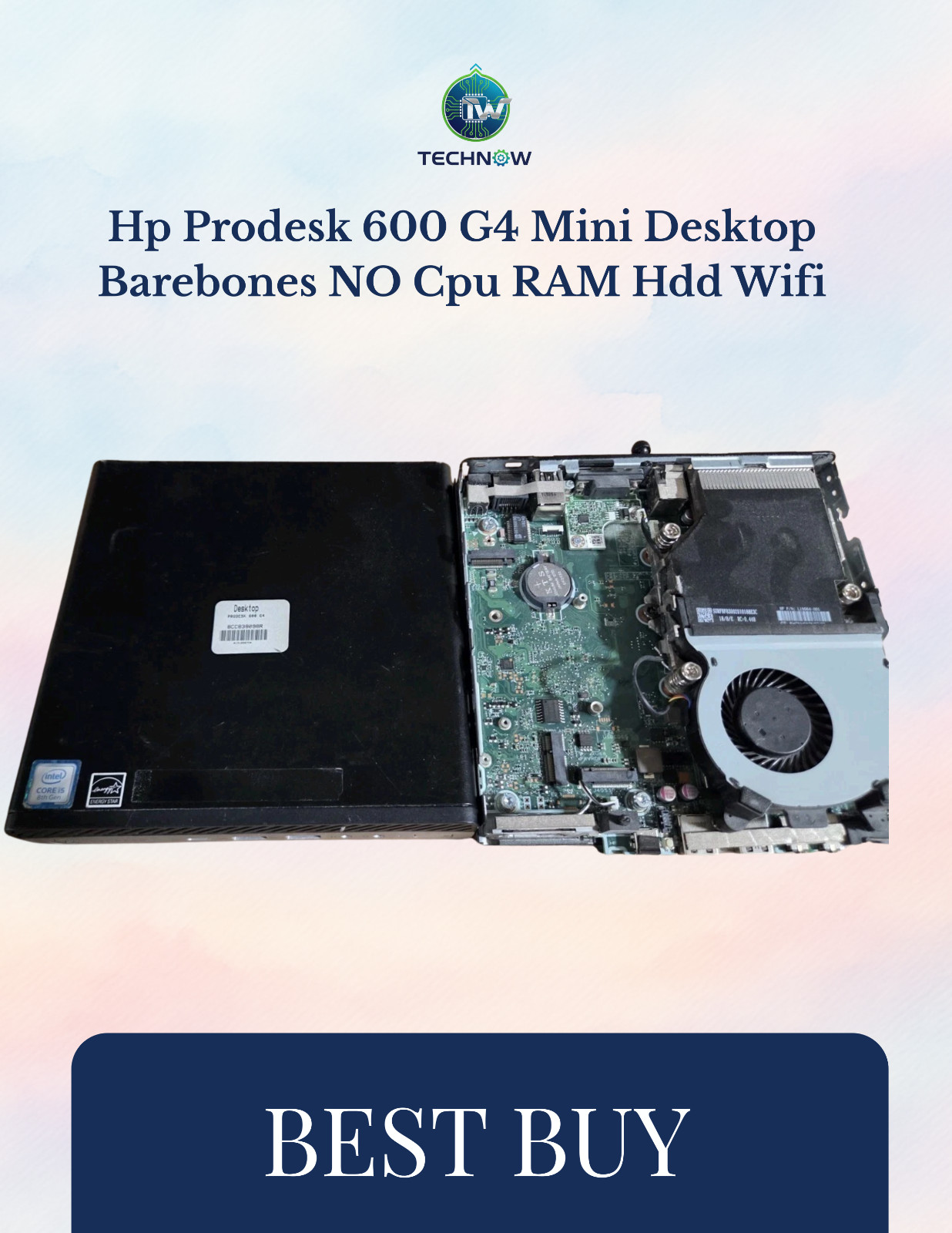 lot of 10 Hp Prodesk 600 G4 Mini Desktop Barebones NO Cpu RAM Hdd Wifi
