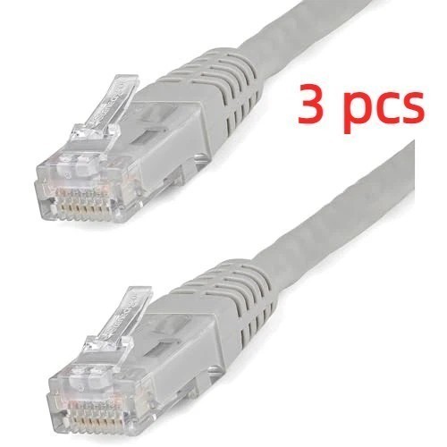 3 PCS Cat5e RJ45 Ethernet Cable LAN Internet Cables UTP Patch Network Cord, 3FT