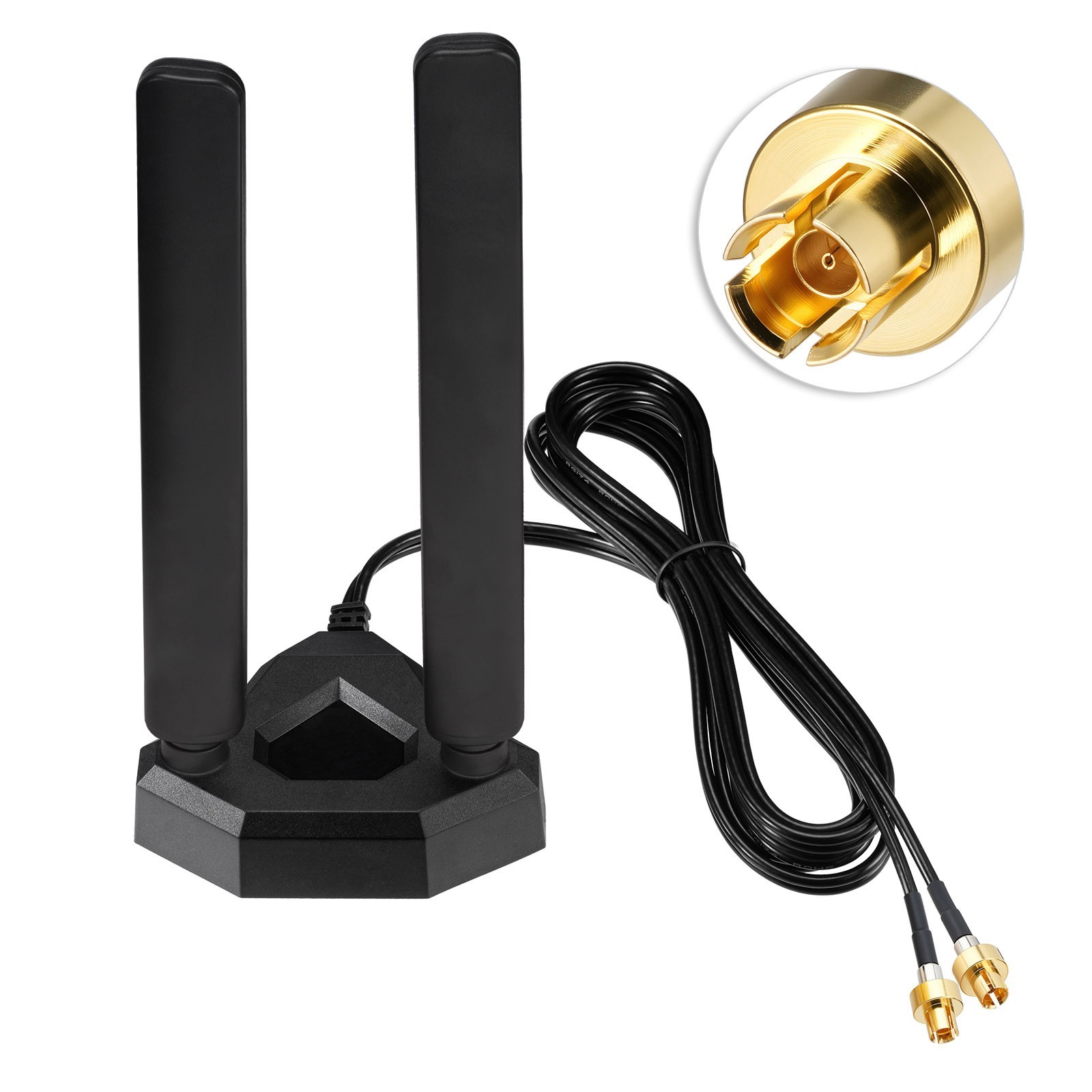 Eightwood WiFi 7 WiFi 6E Antenna 2.4GHz 5GHz 6GHz Magnetic for ASUS ROG MAXIMUS