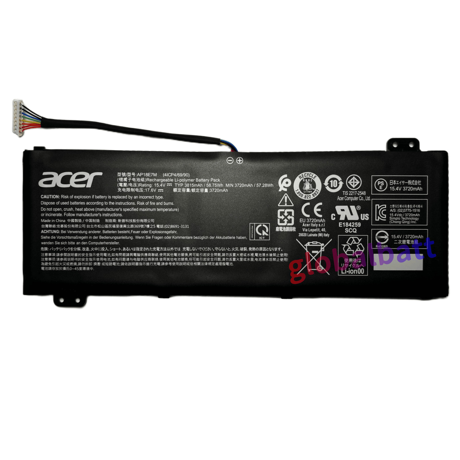 AP18E7M AP18E8M Genuine Battery for Acer Predator Helios 300 PH315 AN517 AN715