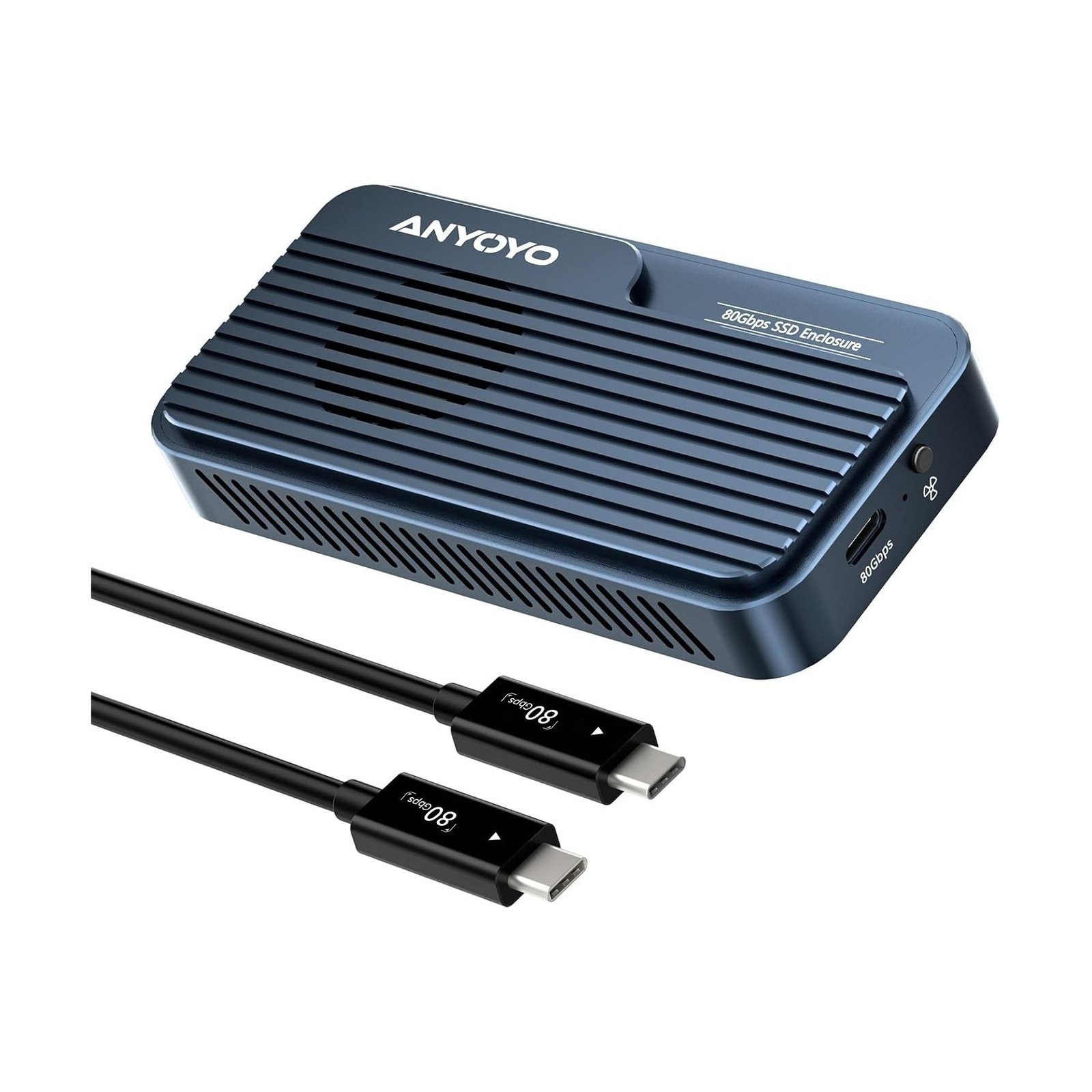 ANYOYO 80Gbps M.2 NVMe SSD Enclosure Supports Up to 8TB Intelligent Temperatu...