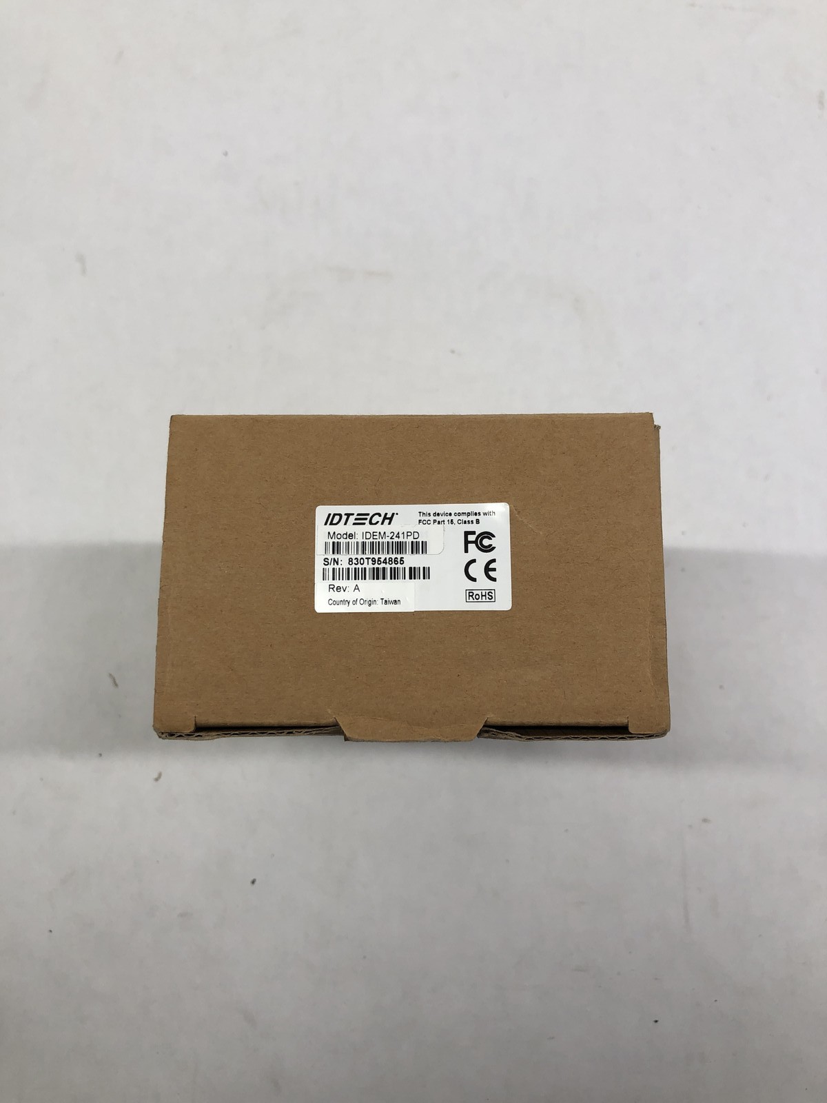 ID TECH Augusta IDEM-241PD USB EMV Chip Magstripe Card Reader Demo