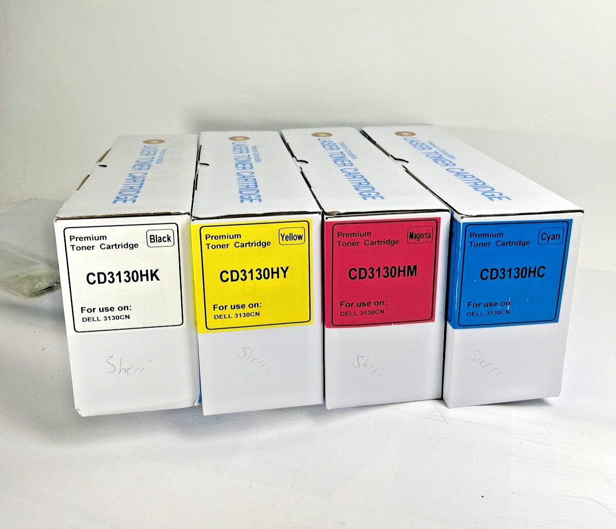 4Pk   Compatible for Dell 3130 3130CN 3130CND Toner Cartridge B C M Y