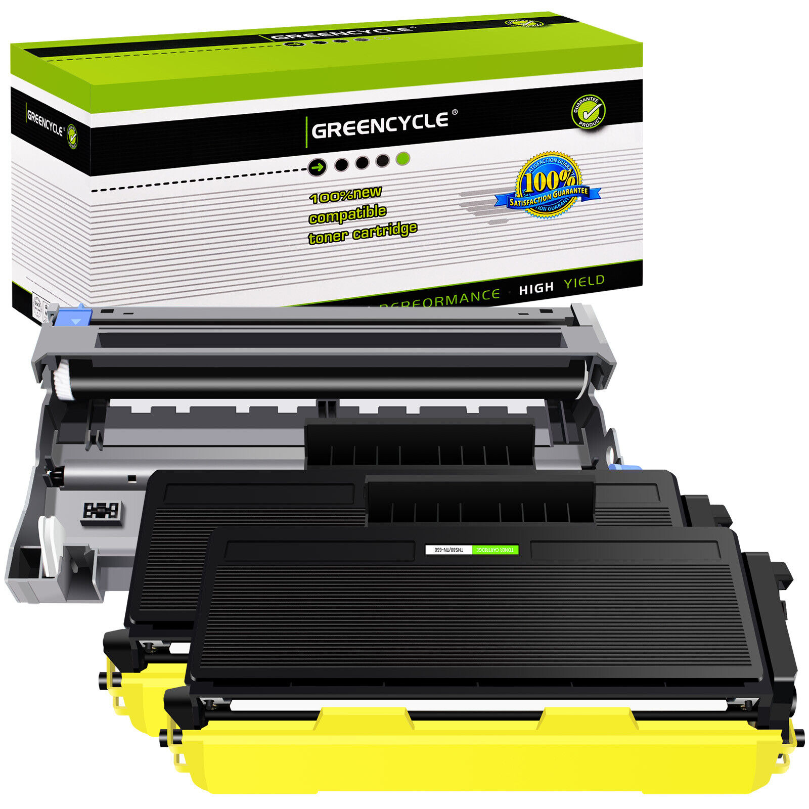 2x TN580 Toner +1x DR520 Drum For Brother MFC-8460N 8660DN 8670DN HL-5240 5250DN