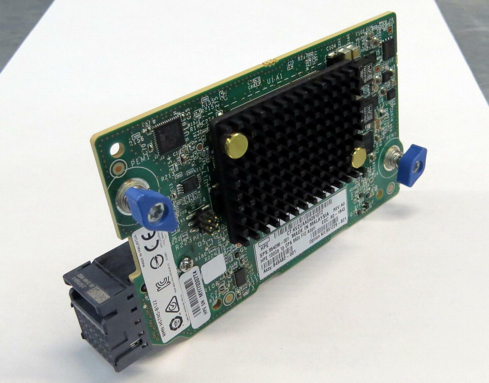 HPE Apollo 100Gbps 1-port Omni-Path 860z Mezzanine Adapter 864056-001 851226-B21