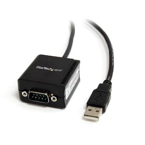 StarTech ICUSB2321F 6ft USB to Serial RS232 Adapter DB9 M-F Black